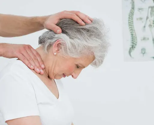 Woman Receiving a Chiropractic Adjustment